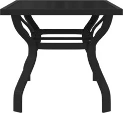 Prolenta Premium - Tuintafel 140x70x70 Cm Staal En Glas Zwart -Tuingereedschap Serie Winkel 1200x1108 1