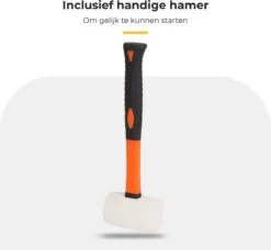 Maatworkz - Houtklover + Hamer - Houtsplijter - Houtkliever - Houtklover Voor Aanmaakhout - Gietijzer - Zwart -Tuingereedschap Serie Winkel 1200x1110