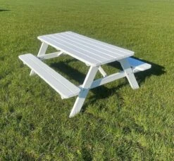 Goedkopepicknicktafels.nl | Witte XL Picknicktafel | Tuintafel 6 Persoons | Wit Gespoten Gedroogd Grenen Hout! -Tuingereedschap Serie Winkel 1200x1112 3