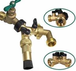 Y Stuk Kraan Splitter – Aanvoer Y Stuk Voor Wasmachine - Waterverdeler - Buitenkraan - Waterverdeler 2 Weg – Messing - -Tuingereedschap Serie Winkel 1200x1115 4