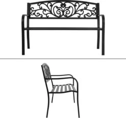 Pro Garden Tuinbank -127 X 60 - Metaal -Tuingereedschap Serie Winkel 1200x1117