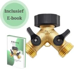 Y Stuk Kraan - Kraan Splitter - Waterverdeler - Buitenkraan - Waterverdeler 2 Weg – Messing - Afzonderlijk Af Te Sluiten -Tuingereedschap Serie Winkel 1200x1121 2