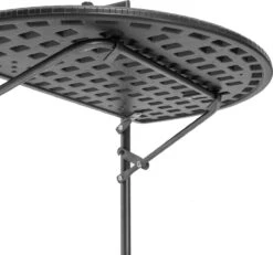 Relaxdays Balkontafel Inklapbaar, Balkon Tafel Rotan, Hangtafel Reling - Zwart -Tuingereedschap Serie Winkel 1200x1122 1