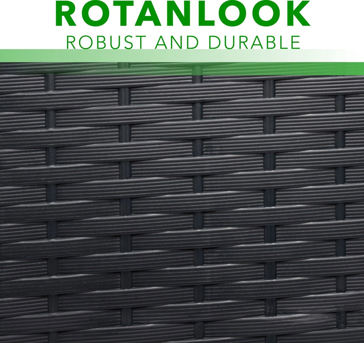 Opbergbox 310L UV-Bestendig Weerbestendig Wielen Tuinbox Rotan-look Antraciet 8 Opbergbox 310L UV-Bestendig Weerbestendig Wielen Tuinbox Rotan-look Antraciet - Afbeelding 6