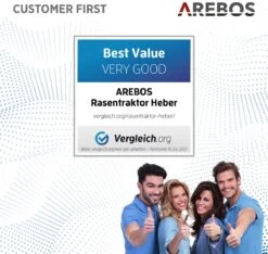 AREBOS Zitmaaierkrik Zitmaaier Kriksysteem Krik Hijstoestel Reinigingshulp 400kg -Tuingereedschap Serie Winkel 1200x1135 1