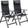 Casaria Tuinstoel Aluminium - 2 Stuks Inklapbaar - Antraciet 1 Casaria Tuinstoel Aluminium - 2 Stuks Inklapbaar - Antraciet -Tuingereedschap Serie Winkel 1200x1138 3