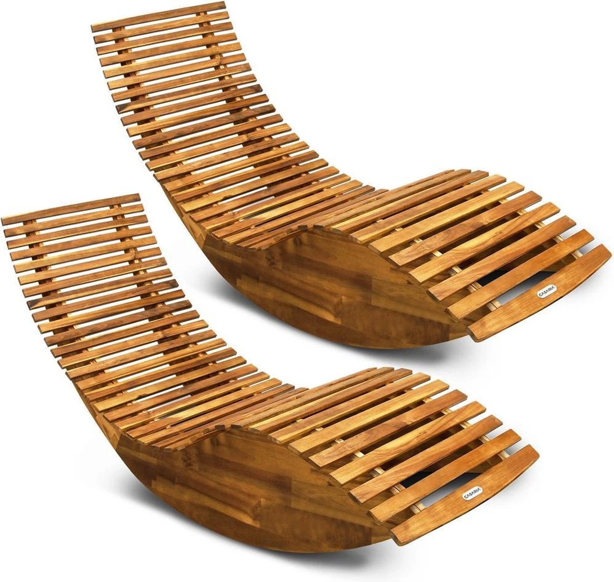 Casaria Ligstoel FSC®-gecertificeerd – Acacia Hout – 2 Stuks 3 Casaria Ligstoel FSC®-gecertificeerd – Acacia Hout – 2 Stuks