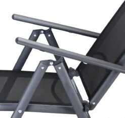 Tuinset 4 + 1 Klapstoelen Tuintafel – Aluminium 80x80cm - Grijs -Tuingereedschap Serie Winkel 1200x1138 8