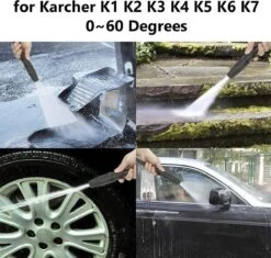 Merkloos 140 Bar Hogedrukspuitlans - Hogedrukreiniger Kärcher-opzetstuk - Verstelbare Sproeikop Voor Karcher Hogedrukreiniger - Accessoire Voor Karcher K1 K2 K3 K4 K5 K6 K7 -Tuingereedschap Serie Winkel 1200x1140 4
