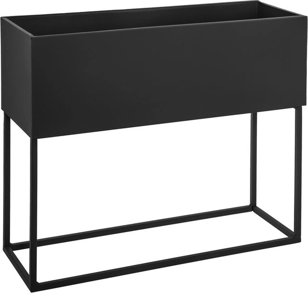 Atmosphera Staande Plantenbak Metaal Zwart 2-delig 5 Atmosphera Staande Plantenbak Metaal Zwart 2-delig - Afbeelding 3