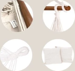 Springos Hangstoel | Binnen & Buiten | Met 2 Kussens | Boekenvak | Ook Voor Kinderen | Belastbaar Tot 150 Kg | Wit -Tuingereedschap Serie Winkel 1200x1143 1