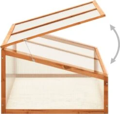 VidaXL Broeikas 100x65x40 Cm Vurenhout -Tuingereedschap Serie Winkel 1200x1144 5