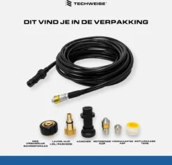 Techweise - Rioolslang Voor O.a. Kärcher - 15M - Met Roterende En Voorwaartse Kop -Tuingereedschap Serie Winkel 1200x1145 1