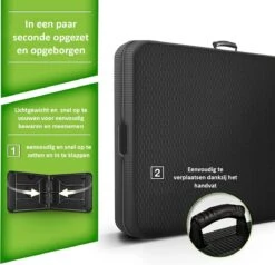 Sens Design Tuintafel Kunststof - Campingtafel Inklapbaar - Rotan-Look -Tuingereedschap Serie Winkel 1200x1155 3