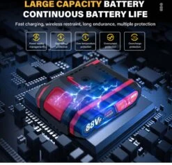 Violeworks® Accu Kettingzaag - Snoeizaag - Mini Kettingzaag - Handkettingzaag - Ook Voor Makita - Elektrische Kettingzaag - Elektrische Snoeischaar - Op Batterij - 2900 MAh - 1080W - 88V -Tuingereedschap Serie Winkel 1200x1156 5