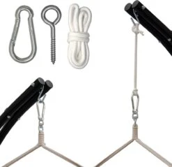 Metalen Ophangset Tot 160kg - Massieve Bevestiging Set Voor Hangstoel Hangmat - Plafond Wand Montage -Tuingereedschap Serie Winkel 1200x1159 2