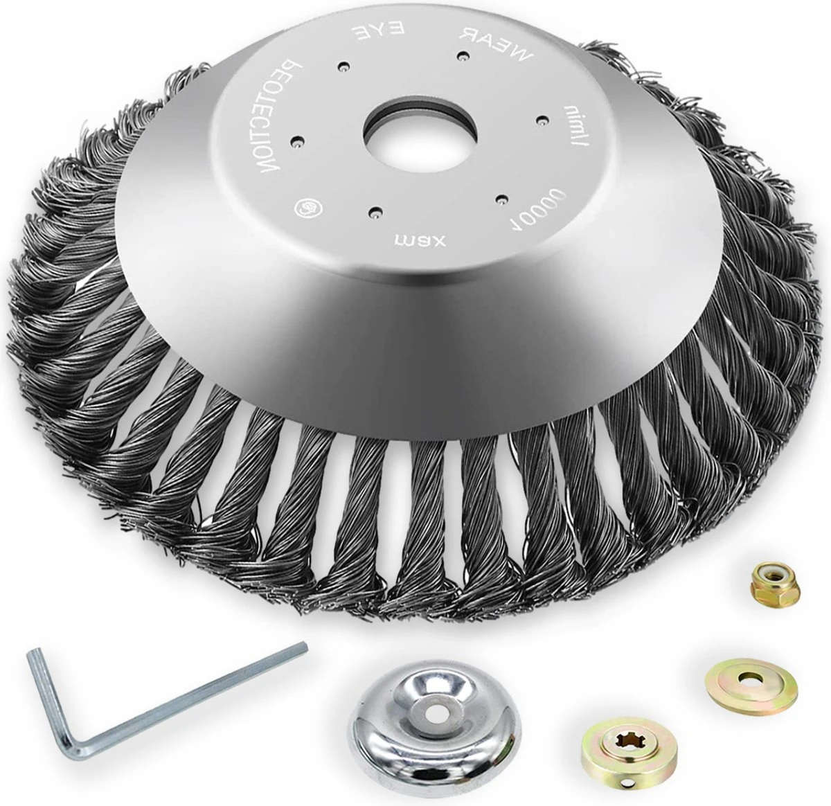 Merkloos SlimShop Onkruidborstel - Bosmaaier Grastrimmer - Onkruid - Onkruidkrabber - Voegenborstel - Onkruidverwijderaar - Max 10.000 Toerental P/m - 20CM 3 Merkloos SlimShop Onkruidborstel - Bosmaaier Grastrimmer - Onkruid - Onkruidkrabber - Voegenborstel - Onkruidverwijderaar - Max 10.000 Toerental P/m - 20CM