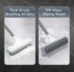 Synx Tools Luiwagen Borstel 2-in-1 Trekker - Badkamer Borstel Vloertrekker Met Steel Schrobborstel - Harde Borstelharen - Vloerwisser Badkamer - Met Telescopische Steel -Tuingereedschap Serie Winkel 1200x1169 1