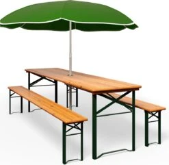 Casaria Tuinset Hout – 2 Banken 1Tafel Inklapbaar - 170x46x75cm -Tuingereedschap Serie Winkel 1200x1170 10
