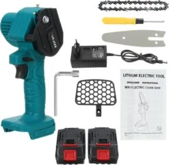 Merkloos Mini Accu Kettingzaag - 4 Inch Elektrische Boomzaag - Handkettingzaag - Met 2 Accu En 1 Oplader - Voor Tuinboom Ranch Bomen Snijden Hout- Blauw 22 Merkloos Mini Accu Kettingzaag - 4 Inch Elektrische Boomzaag - Handkettingzaag - Met 2 Accu En 1 Oplader - Voor Tuinboom Ranch Bomen Snijden Hout- Blauw -Tuingereedschap Serie Winkel 1200x1170 6