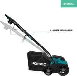 VONROC Elektrische Verticuteermachine - Gazonbeluchter – 1300W – Maaibreedte 320 Mm – 4 Dieptestanden (12/9/6/3 Mm) – Incl. 35L. Opvangbak -Tuingereedschap Serie Winkel 1200x1174 2