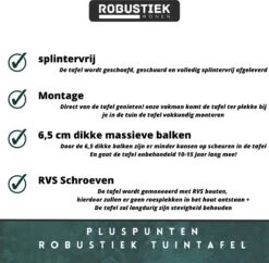 Douglas Tuinset - Tuintafel 220 X 90 + Tuinbankje - Stalen X Poten + Tijdelijk Gratis Onderhoudspakket - Inclusief Montage -Tuingereedschap Serie Winkel 1200x1176 11