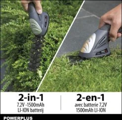 Powerplus POWEG4500 Gras-/Heggenschaar Accu - 7.2V - Snoeien En Knippen - Zwaardlengte 83/120mm - Mesafstand 8mm - Incl. 1,5Ah Accu En Lader - Haagschaar Voor Tuinonderhoud -Tuingereedschap Serie Winkel 1200x1177 2