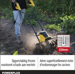 Powerplus POWXG72010 Tuinfrees - 1500W - Werkbreedte 450mm - Werkdiepte Max. 220mm - Incl. 6 Messen En Wielen -Tuingereedschap Serie Winkel 1200x1179 8