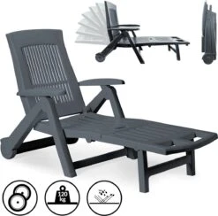 Casaria Ligstoel Zircone – Verstelbaar/Wielen Tot 120 Kg – Antraciet 15 Casaria Ligstoel Zircone – Verstelbaar/Wielen Tot 120 Kg – Antraciet -Tuingereedschap Serie Winkel 1200x1184 11