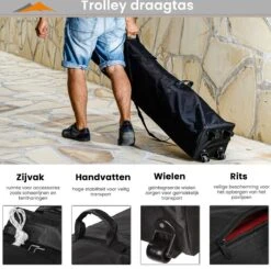 Easy Up Partytent - Partytent - Paviljoen - Partytent Opvouwbaar - Partytent 3x3 - Partytent Met Zijwanden - Inclusief Trolley - Waterdicht - UV 50+ Bescherming - Met Ramen - 16 Kg - Staal - Antraciet - 300 X 300 Cm 16 Easy Up Partytent - Partytent - Paviljoen - Partytent Opvouwbaar - Partytent 3x3 - Partytent Met Zijwanden - Inclusief Trolley - Waterdicht - UV 50+ Bescherming - Met Ramen - 16 Kg - Staal - Antraciet - 300 X 300 Cm -Tuingereedschap Serie Winkel 1200x1188 5