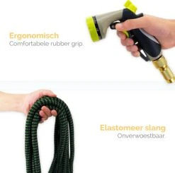 Goliving Tuinslang Flexibel - 30 Meter - Uitrekbare Tuinslang Sproeier - Tuinsproeier - Zwart - Acht Standen - Met Opbergtas -Tuingereedschap Serie Winkel 1200x1190 13