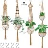 4 Stuks Luxe Jute Plantenhangers - Boho Handgeweven Katoen Hangpot Voor Binnen/Buiten - Hangende Bloempot Met Kralen - Macramé Touw/Koord Hangplant Houder - Bohemian Wandhanger Decoratie - Plant Hanger - Verticale Tuin Bloempothouder Planthanger -Tuingereedschap Serie Winkel 1200x1191 21