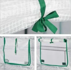 Relaxdays Tuinkas - 2 M² - Kweekkas Tuin - Grote Foliekas - 4 Ramen - Plantenkas Tomaten -Tuingereedschap Serie Winkel 1200x1192 16