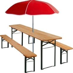 Casaria Tuinset Hout – 2 Banken 1Tafel Inklapbaar - 170x46x75cm -Tuingereedschap Serie Winkel 1200x1197 27