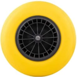 Merkloos Anti Lek Kruiwagenwiel 4.80/4.00-8 | Met As | Geel -Tuingereedschap Serie Winkel 1200x1198 1