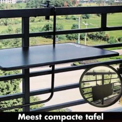Balkontafel Inklapbaar – Zwart – 60 X 60 X 70 Cm – Hout Balkontafeltje Hangend Balkonbar Balkontafels Opklapbaar Hangtafel Balcony Table – Ophangbaar Voor Aan Het Balkon – Vouwtafel Wandtafel Inklapbare Tafel – Bijzettafel – Buiten Tafeltje Klaptafel -Tuingereedschap Serie Winkel 1200x1199 30