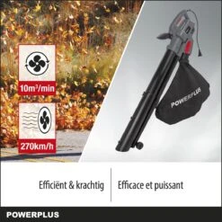 Powerplus POWEG9013 Elektrische Bladblazer - Bladzuiger En -versnipperaar - 3300W - Blazen - Zuigen - Versnipperen - Incl. 40L Opvangzak -Tuingereedschap Serie Winkel 1200x1200 102