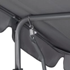 Merkloos Casaria Hollywood Schommel - Antraciet - Incl. Zonnekap -Tuingereedschap Serie Winkel 1200x1200 1053