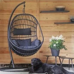 Hangstoel Sturdy Frame Zwart -Tuingereedschap Serie Winkel 1200x1200 1132