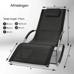 Sens Design Zonnebed - Ligbed - Weerbestendig - Zwart -Tuingereedschap Serie Winkel 1200x1200 1135