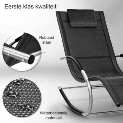 Sens Design Zonnebed - Ligbed - Weerbestendig - Zwart -Tuingereedschap Serie Winkel 1200x1200 1137