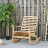Outsunny Tuin Schommelstoel, Relaxstoel, Tuinstoel, Bamboe Multiplex Naturel 84A-171 -Tuingereedschap Serie Winkel 1200x1200 1139