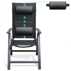 Casaria Tuinstoel Aluminium - 2 Stuks Inklapbaar - Antraciet -Tuingereedschap Serie Winkel 1200x1200 1145