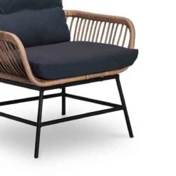 BUITEN Living Dex Wicker Loungestoel Tuin | Wicker + Aluminium | Bamboe Antraciet -Tuingereedschap Serie Winkel 1200x1200 1288