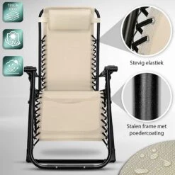 Sens Design Tuinstoel - Ligstoel Tuin - Beige -Tuingereedschap Serie Winkel 1200x1200 1293