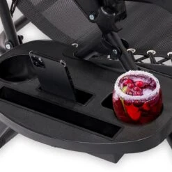 LifeGoods Opvouwbare Tuinstoelen - Verstelbaar Zonnescherm - 2 Stuks - 30°-90° Verstelbaar - Metaal - Zwart -Tuingereedschap Serie Winkel 1200x1200 1309