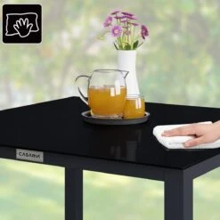 Casaria – Tuintafel – Aluminium – 90x90x75cm –Antraciet -Tuingereedschap Serie Winkel 1200x1200 1333