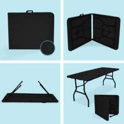 LifeGoods Klaptafel - Inklapbaar - 70x180cm - Verstelbare Vouwtafel - Weerbestendig - Zwart 16 LifeGoods Klaptafel - Inklapbaar - 70x180cm - Verstelbare Vouwtafel - Weerbestendig - Zwart -Tuingereedschap Serie Winkel 1200x1200 1350