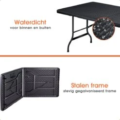 Lenx Klaptafel - Inklapbare Tafel - Opvouwbare Tuintafel - Vouwtafel - Inclusief Handvat En 2 Tafelkleden - 180x75x74cm - 6 Tot 8 Personen 14 Lenx Klaptafel - Inklapbare Tafel - Opvouwbare Tuintafel - Vouwtafel - Inclusief Handvat En 2 Tafelkleden - 180x75x74cm - 6 Tot 8 Personen -Tuingereedschap Serie Winkel 1200x1200 1374