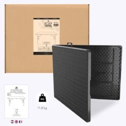 LifeGoods Klaptafel - Inklapbaar - 180 Cm - 6 Tot 8 Personen - Zwart -Tuingereedschap Serie Winkel 1200x1200 1384